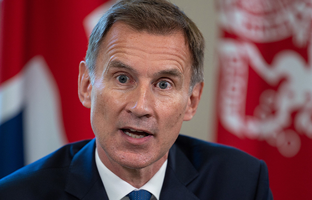 The Chancellor Jeremy Hunt makes a statement from HM Treasury